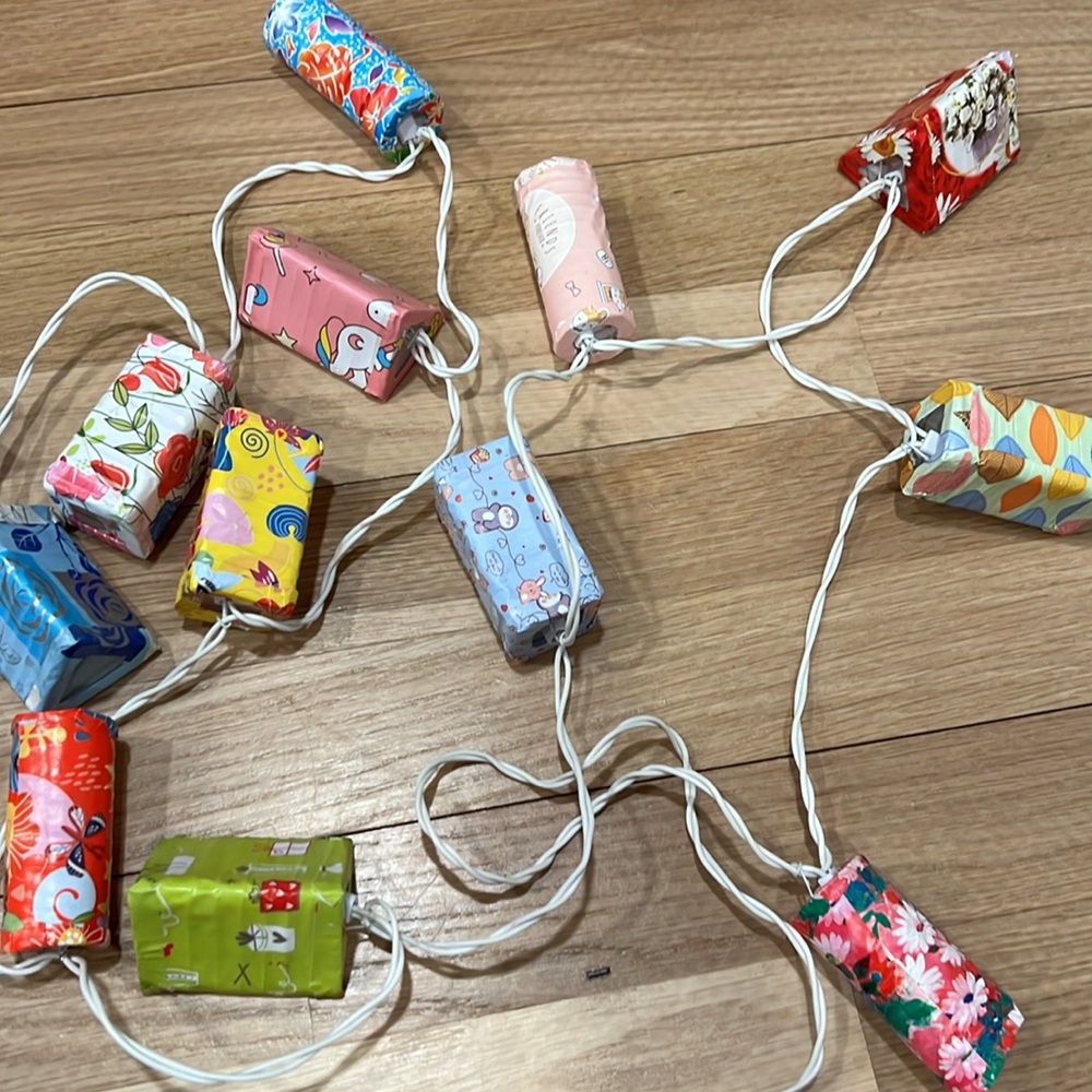 NWT String Lights / Paper Shapes Handmade - Picture 4 of 5